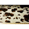 Velboa Animal Skins Fur Cow Brown Tan
