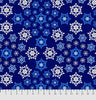 Anti-Pill Geometric Snowflakes Navy Fleece 232