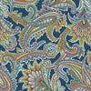 Premium Anti-Pill Radiant Paisley Teal Fleece 272