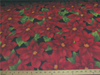 Premium Anti-Pill Poinsettia On Black Fleece 308
