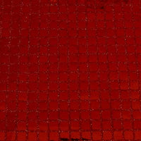 Square Sequins RED "flawed missing selvage on one end"