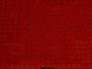 Square Sequins RED "flawed missing selvage on one end"