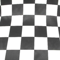 Checkered Dull Satin 3 INCH BLACK