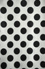 Polka Dot Charmeuse Satin WHITE BLACK SP-100