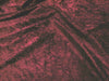 Crushed Panne Velour Velvet Dark Burgundy Passes NFTA-701 and Small Scale 19 Flammability Tests
