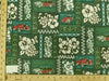 SWATCHES Green/Teal Hawaiian Floral Prints