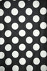 Polka Dot Charmeuse Satin BLACK WHITE SP-111