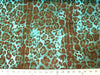 Printed Chiffon LEOPARD AQUA BROWN