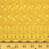 Eyelet Embroidery Yellow EL-11