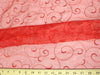 Embroidered Organza Red