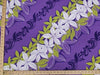 SWATCHES Purple Hawaiian Floral Prints