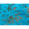 Chinese Satin Dragon/Phoenix Brocade Turquoise