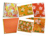 SWATCHES Orange Hawaiian Floral Prints