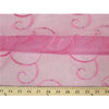 Embroidered Swirl Sequins Organza FUCHSIA EM-24