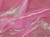 SWATCHES Irridescent Crinkled Barbie Organza