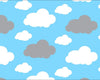 Premium Anti-Pill Dreamy Clouds Blue Fleece 763
