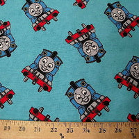 Blue Thomas Train Flannel