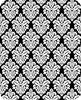 Victorian Damask WHITE BLACK SP-23