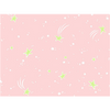 Anti-Pill Shooting Stars Pink Fleece A49