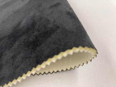 Foam Backed Upholstery Micro Suede BLACK