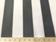 Outdoor Water-UV Resistant Canvas BLACK WHITE STRIPED