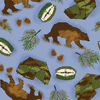 Premium Anti-Pill Compass Bears Fleece C139