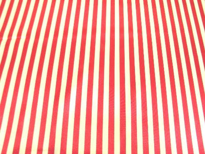 Striped Charmeuse Satin RED 