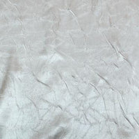 Crushed Charmeuse Satin SILVER