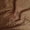 Embroidered Pintuck Silk Dupioni 50" DARK BROWN