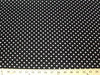 Polka Dot Dull Satin WHITE 1/4" ON BLACK