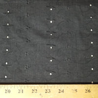 Eyelet Embroidery Black Light Weight 54" Wide EL-17