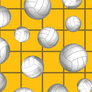 Premium Anti-Pill Volleyball Yellow Gold Fleece 128