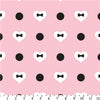 Premium Anti-Pill Fifi & Romeo Heart Polka Dot Pink Fleece 621