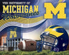 Premium Anti-Pill Michigan Stadium Wave Football Fleece B218