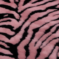 SWATCHES Zebra Long Pile Minky Fur