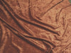 Crushed Panne Velour Velvet Rust Lot 2 Passes NFTA-701 and Small Scale 19 Flammability Tests