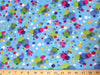 Rainbow Bubbles On Blue Spandex SP-30