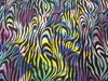 Blue Green Purple Zebra Spandex SP-47