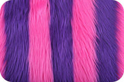 Striped Shaggy Fur HOT PINK/PURPLE SF-4 "LAST PIECE MEASURES 29 INCHES"