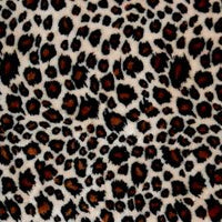 Cheetah Minky Cuddle Fur TAN BROWN "LAST PIECE MEASURES 1 YARD 25 INCHES"