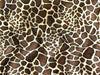 Velboa Animal Skins Fur Med Brown Giraffe "55 YARD ROLL"
