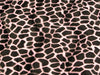 Velboa Animal Skins Fur Giraffe Pink Black