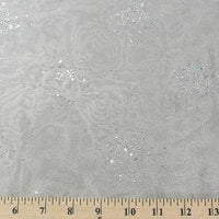 Sparkle Glitter Organza WHITE