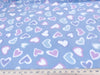 Premium Anti-Pill Hearts on Blue Fleece 12B
