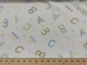 Premium Anti-Pill ABC Alphabets Fleece 162