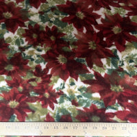 Anti-Pill American Greetings Poinsettia Allover Fleece 175