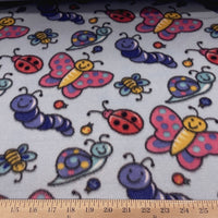 Premium Anti-Pill Insects Lady Bug Butterfly Fleece 17