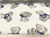 Premium Anti-Pill Teddy Bears On Tan Fleece 200