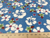 Premium Anti-Pill Hawaiian Hibiscus Floral Turquoise Fleece 297