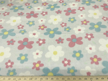 Anti-Pill Daisies On Mint Fleece NF-6